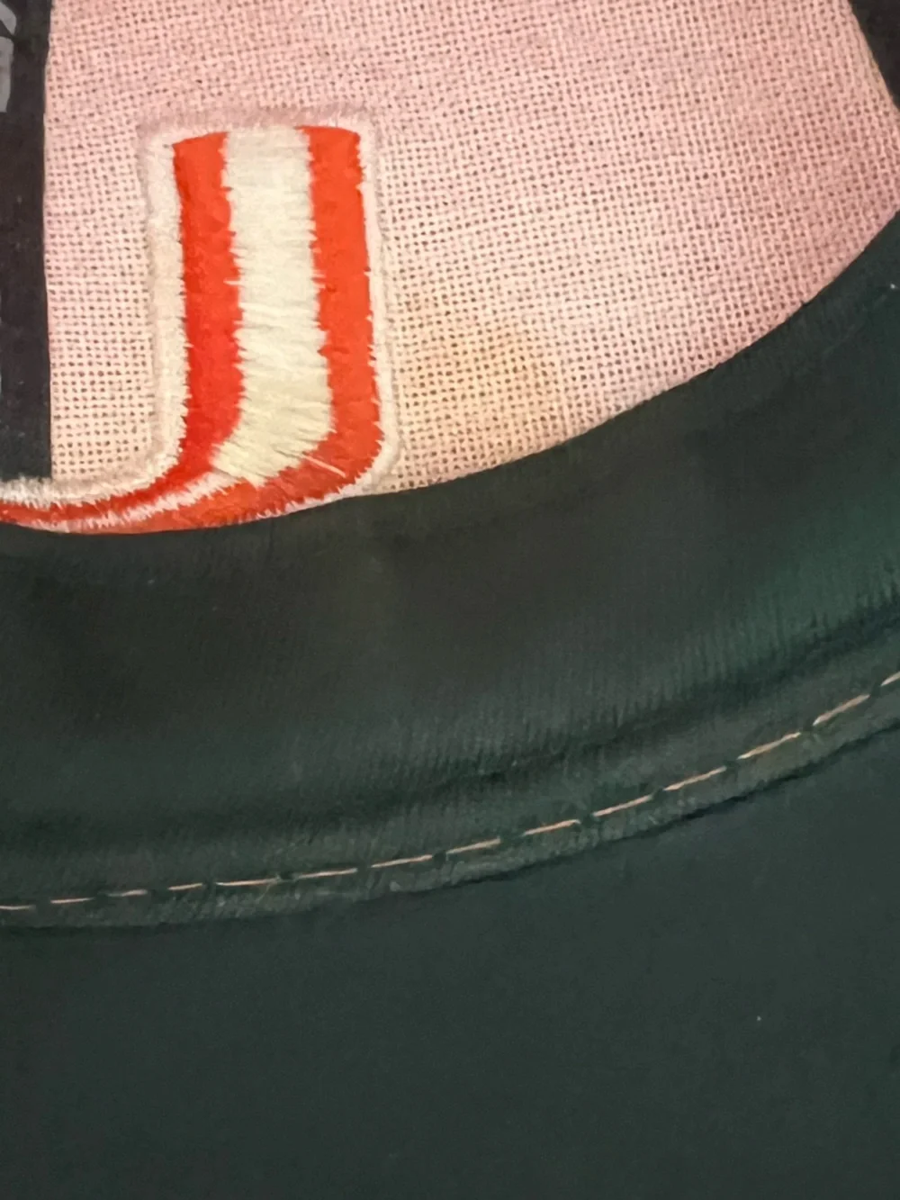 University of Miami Hurricanes Zephyr Fitted Orange Baseball Cap